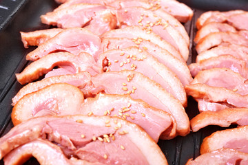 다양한 훈제오리 바베큐요리