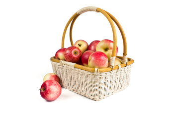Fototapeta na wymiar Basket with apples