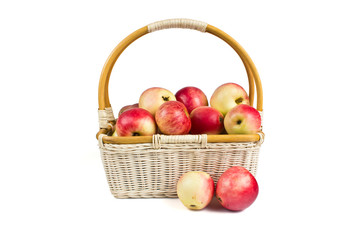Basket with apples