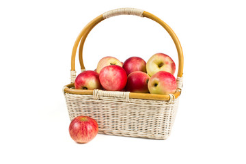 Basket with apples