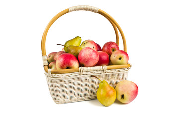 Naklejka na ściany i meble Basket with apples