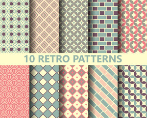 10 retro geometric patterns