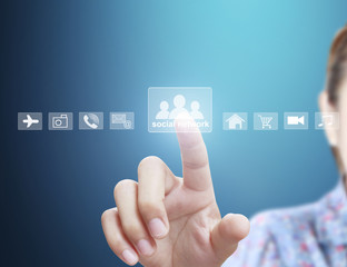 social network structure in  hand