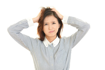 Fototapeta premium 疲れた女性