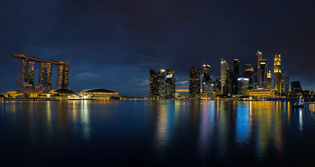 Singapore Skyline at sunset