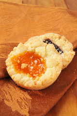 Shortbread cookies iwth jam