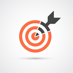 Target icon for business or sport
