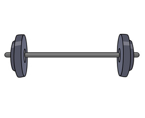 Barbell isolated illustration