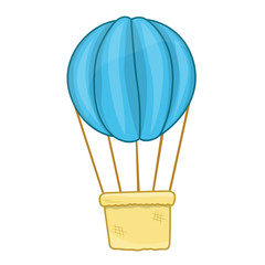 hot air balloon isolated illustration