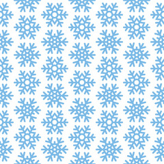 Seamless winter background with snowflakes