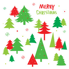 Tree Christmas Icon Vector