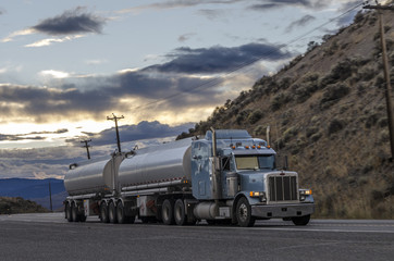 Massive trucker on a way