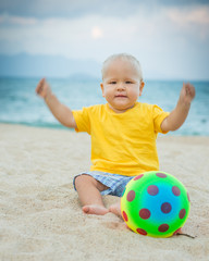 Baby with ball