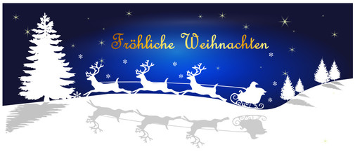 Naklejka premium Frohe Weihnachten