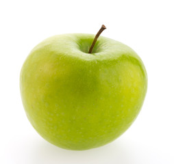 Green apple isolated on white background