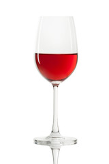 Red wine in a glass