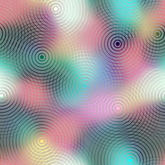 Circles pattern on blur background.