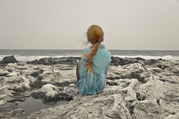 Alone at the seaside