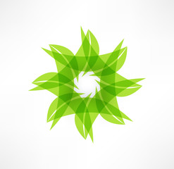 Leaf icons. Eco concept. Logo design.