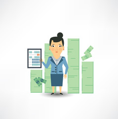 accountant counting money