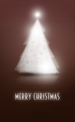 Rozświetlona kartka świąteczna z życzeniami Wesołych Świat