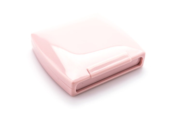 Powder face cosmetic isolated on white background