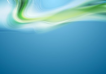 Bright abstract wavy vector background