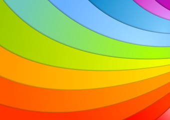 Rainbow waves background