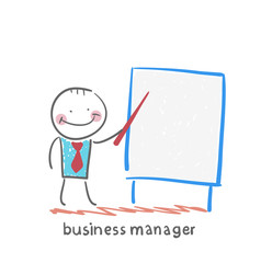 business manager at the poster shows