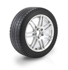 Snow tyre  / with clipping Path