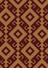 Simple seamless traditional slavic pattern