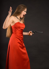 Girl with a gun
