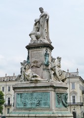 Fototapeta na wymiar Camillo Benso of Cavour Monument in Turin in Italy
