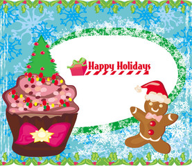 Christmas muffin card