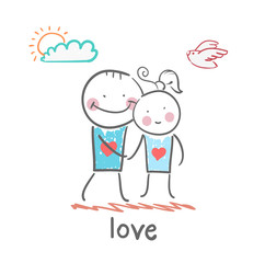 girl and boy in love