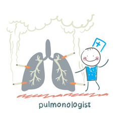 pulmonologist with light smoker