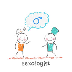 Sex therapist listens to the patient about his problems