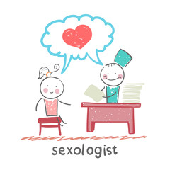 Sex therapist listens to patients who speak about love