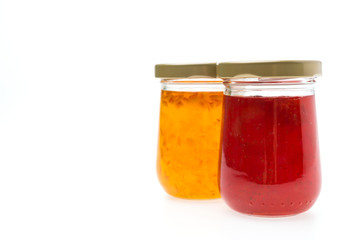 Jam Jar isolated on white background