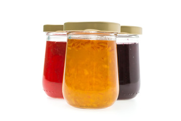 Jam Jar isolated on white background