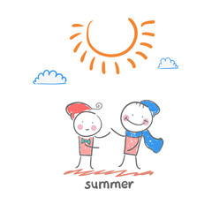 Naklejka premium summer