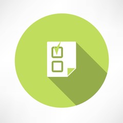 document with a check mark icon icon