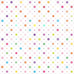 Seamless vector pattern: Christmas garland on a white background