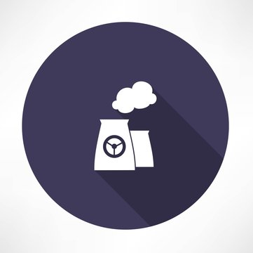recommend clip art: nuclear power plant icon