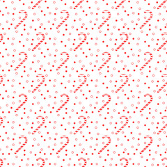 Candy cane seamless pattern