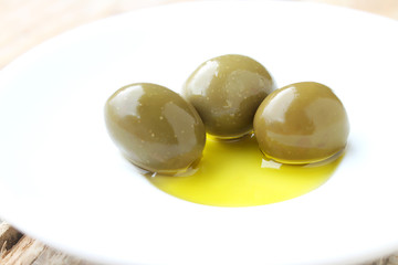 Olives in the oil