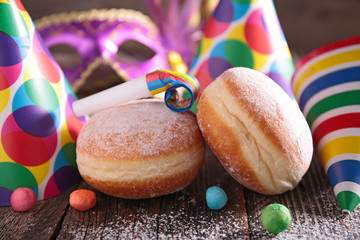 donut and carnival decoration