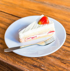 Strawberry cream cakes