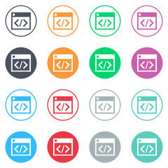 Vector flat iButtons