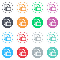 Vector flat iButtons